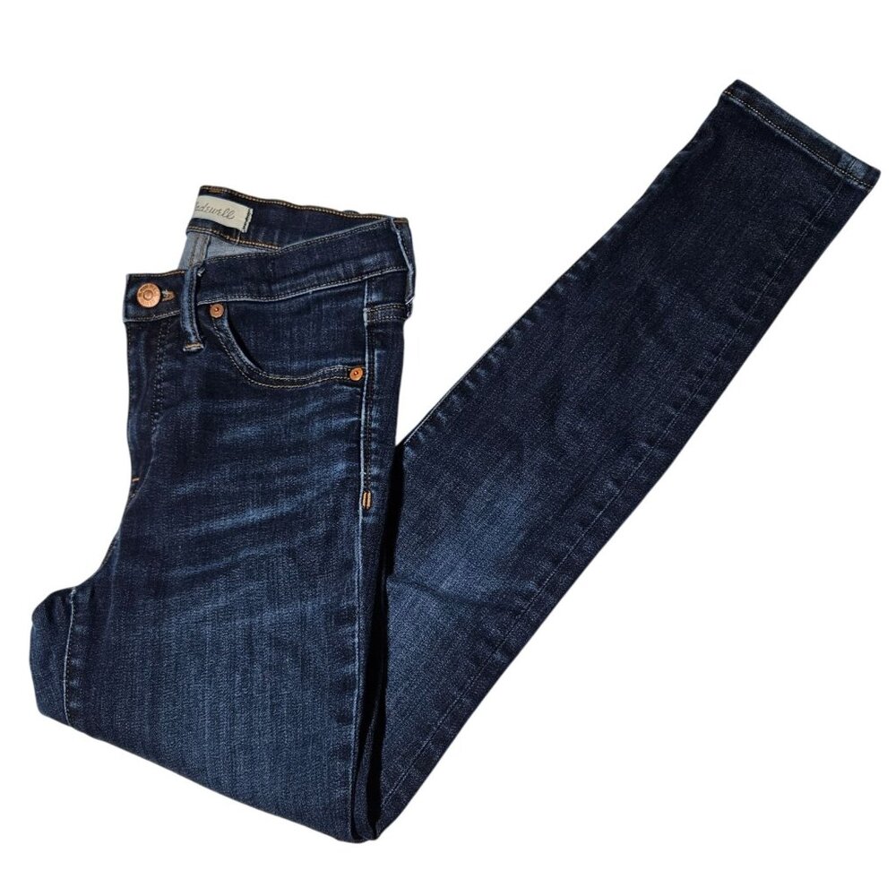 Madewell 9" High Rise Skinny Jeans Womens Size 25 Dark Wash Denim Pants